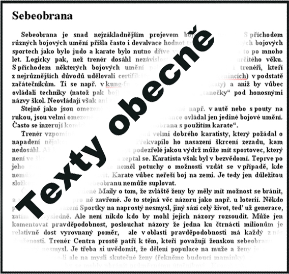 Texty obecne