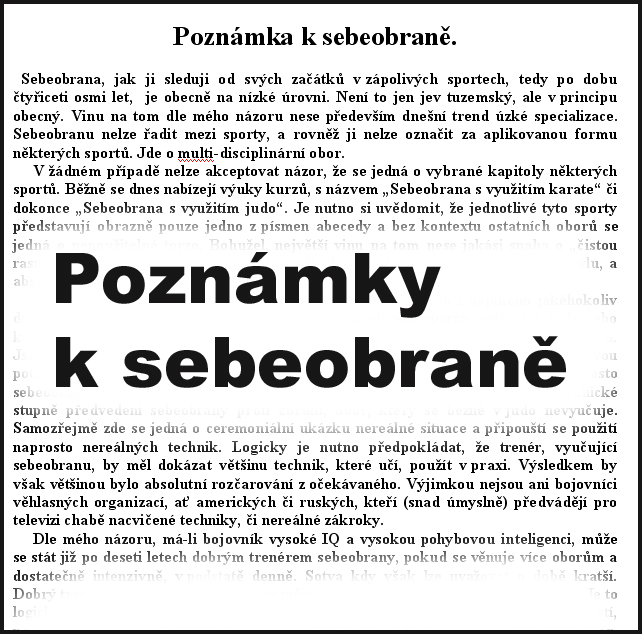 Pozn. k sebeobrane