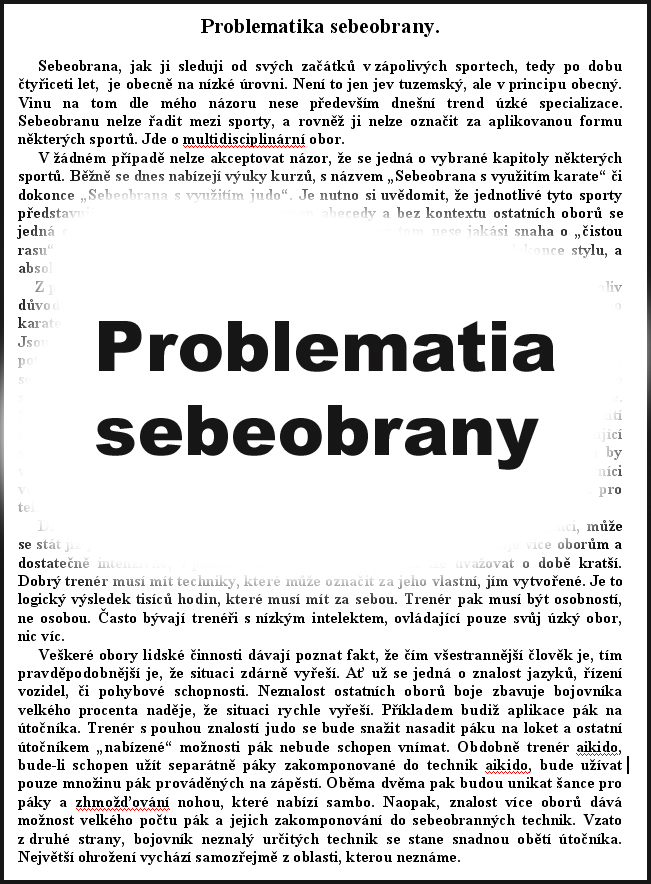 Problematika sebeobrany