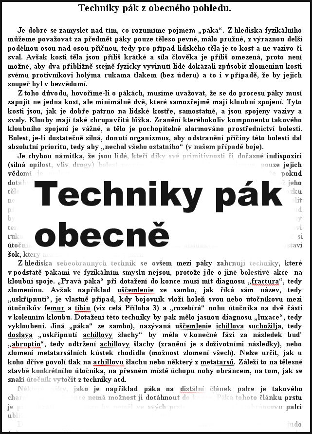 Techniky pak obecne