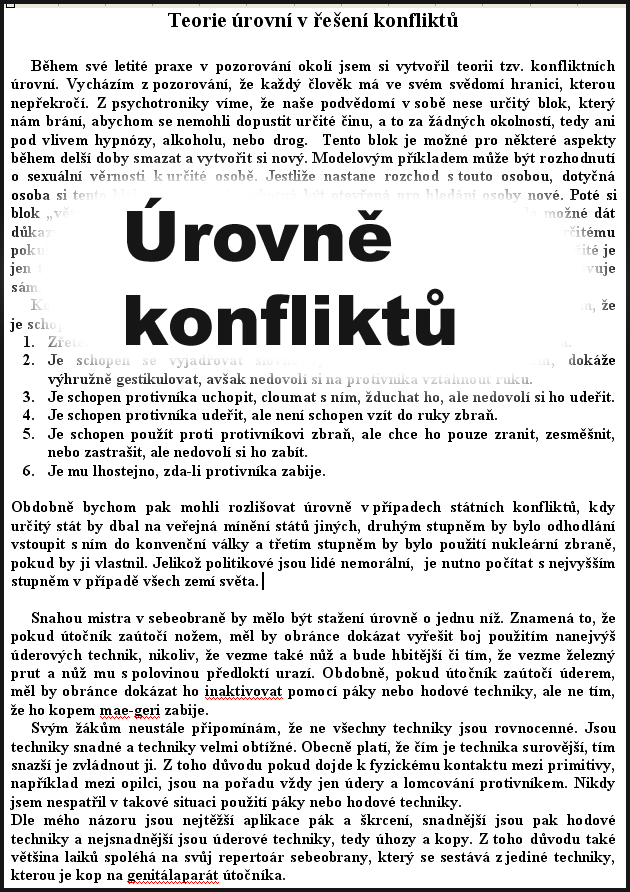 Urovne konfliktu