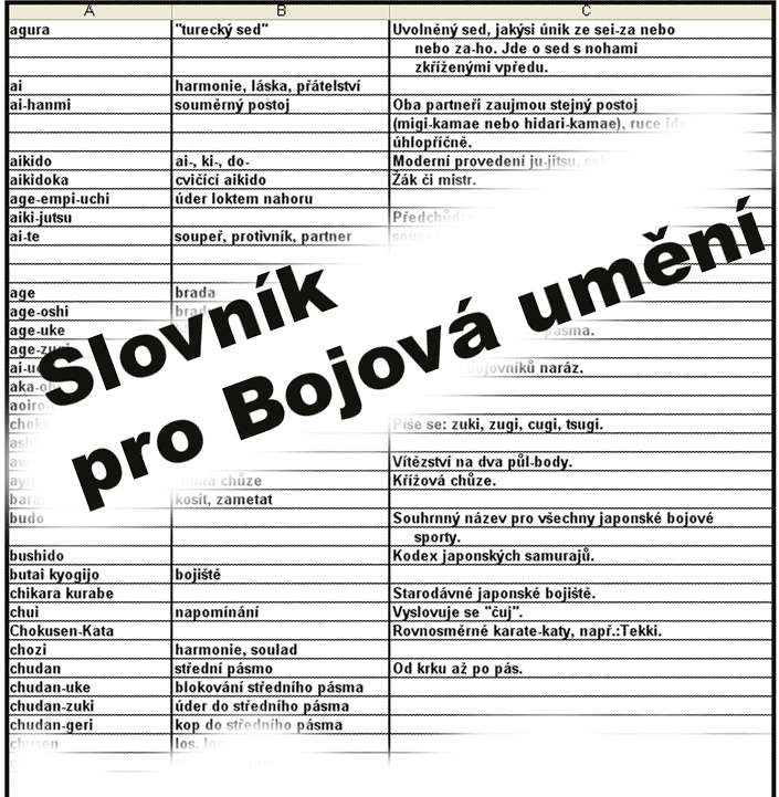 Slovnik pro Bojova umeni